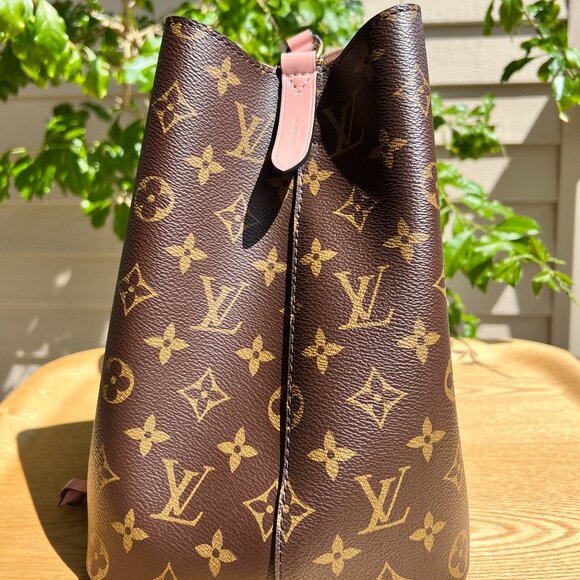 Authentic Louis Vuitton NéoNoé MM Crossbody Bucket Bag Rose Poudre - Picture 4 of 10